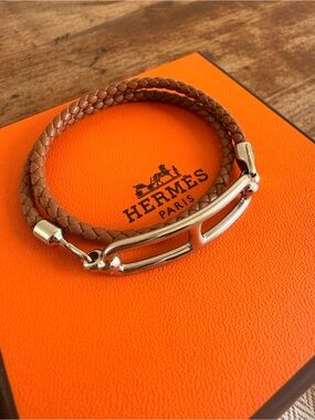 Like New Hermes Roulis Double Tour Bracelet